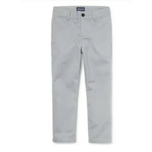 Childrens Place Boys Chino Pants Size 10 Husky Fin Grey Uniform Pants New!